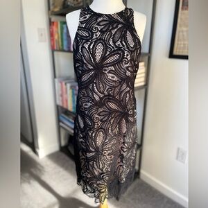 Aritzia Babaton Black lace dress, size 6